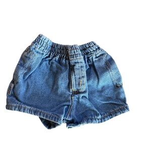 Classic 90s Bugle Boy Classics Baby Denim Shorts Size 12M